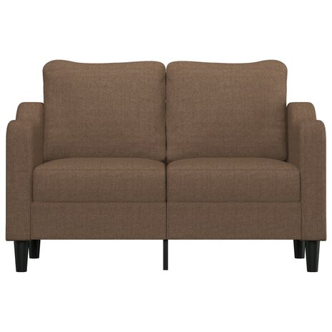 Tweezitsbank 120 cm stof bruin 3