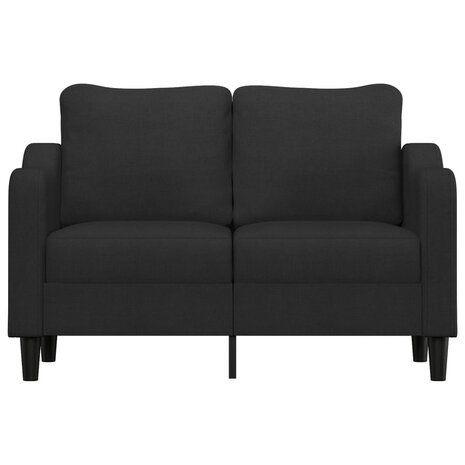 Tweezitsbank 120 cm stof zwart 3