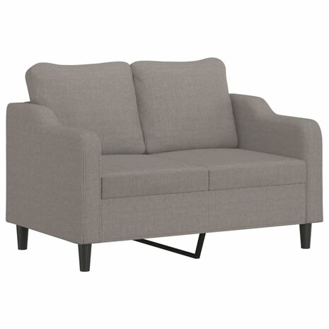 Tweezitsbank 140 cm stof taupe 2