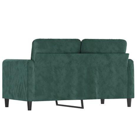 Tweezitsbank 120 cm fluweel donkergroen 5