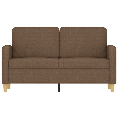 Tweezitsbank 120 cm stof bruin 3