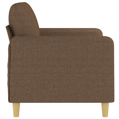 Tweezitsbank 120 cm stof bruin 4