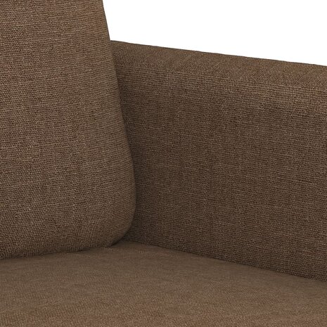 Tweezitsbank 120 cm stof bruin 6