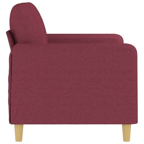 Tweezitsbank 120 cm stof wijnrood 4