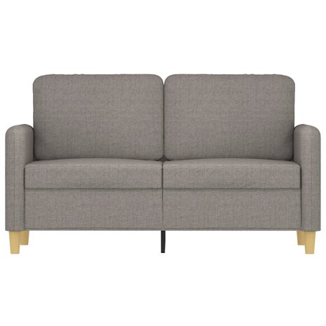 Tweezitsbank 120 cm stof taupe 3