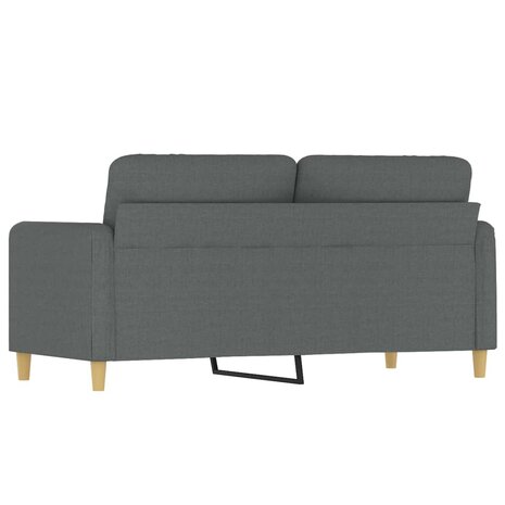 Tweezitsbank 140 cm stof donkergrijs 5