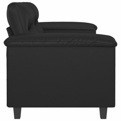 Tweezitsbank 120 cm kunstleer zwart 4