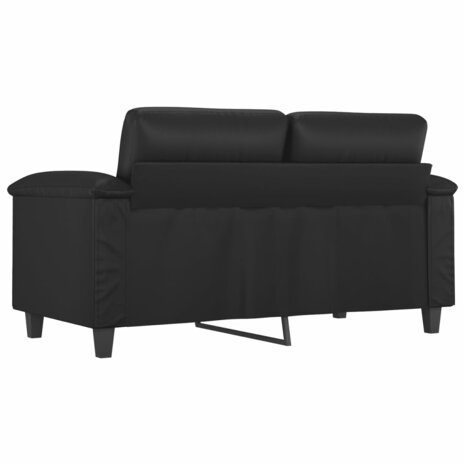 Tweezitsbank 120 cm kunstleer zwart 5