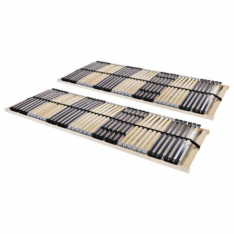 Lattenbodems 2 st met 42 latten 7 zones 90x200 cm 1