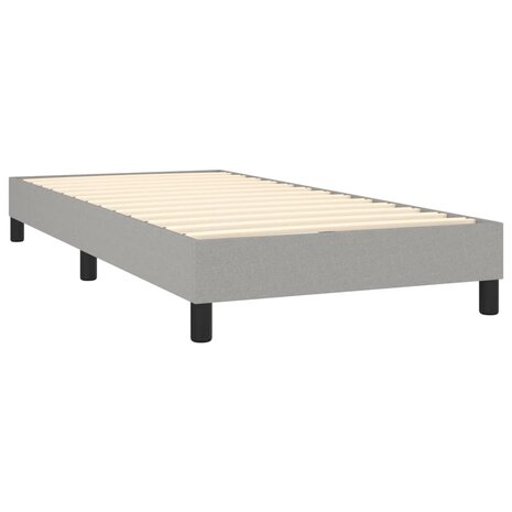 Bedframe zonder matras 80x200 cm stof lichtgrijs 4
