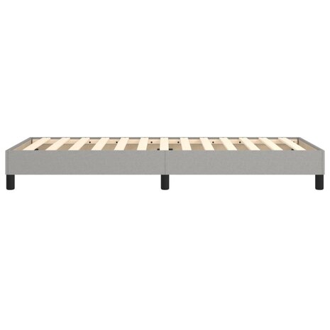 Bedframe zonder matras 80x200 cm stof lichtgrijs 6
