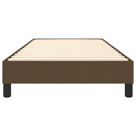 Bedframe zonder matras 80x200 cm stof donkerbruin 5