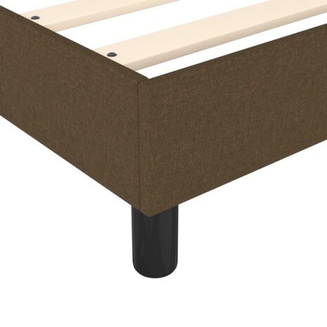 Bedframe zonder matras 80x200 cm stof donkerbruin 7