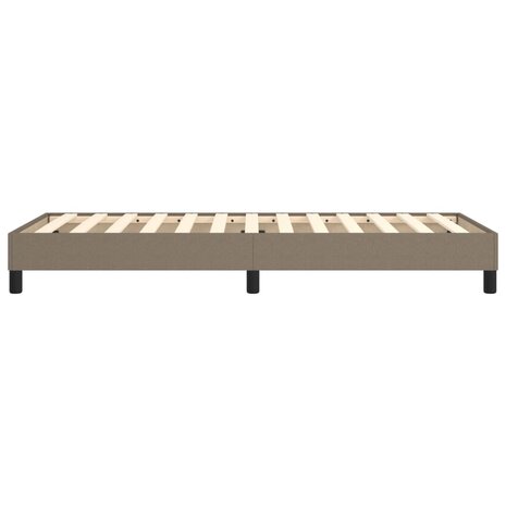 Bedframe zonder matras 90x190 cm stof taupe 6