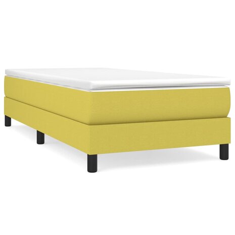 Bedframe zonder matras 100x200 cm stof groen 2