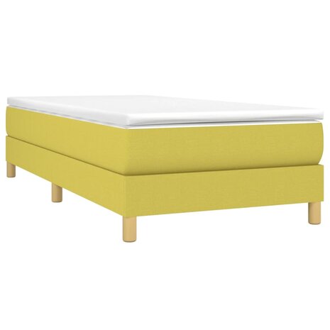 Bedframe zonder matras 100x200 cm stof groen 3