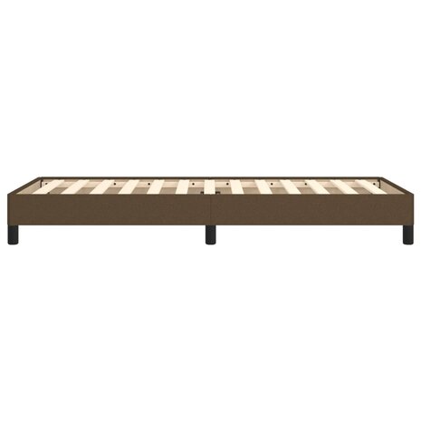 Bedframe zonder matras 80x200 cm stof donkerbruin 6