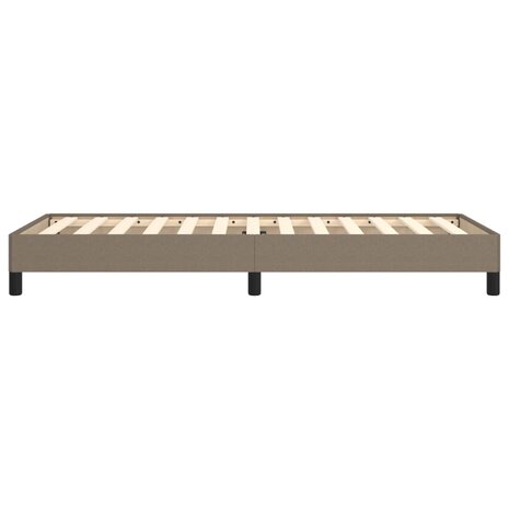 Bedframe zonder matras 90x190 cm stof taupe 6