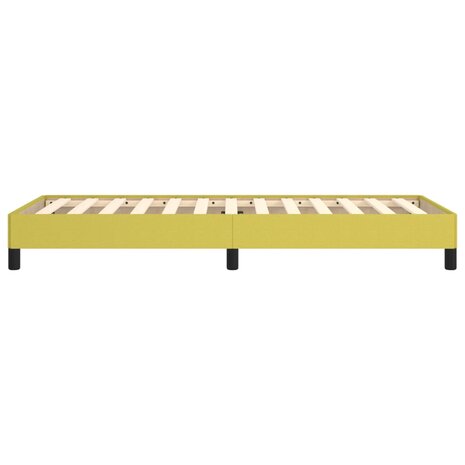 Bedframe stof groen 90x200 cm 6