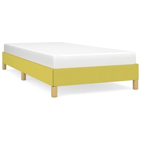 Bedframe zonder matras 100x200 cm stof groen 2