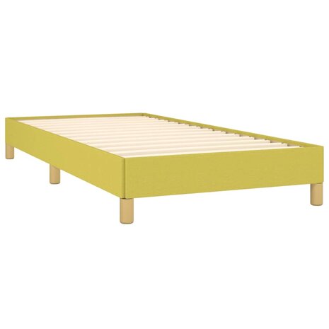 Bedframe zonder matras 100x200 cm stof groen 4