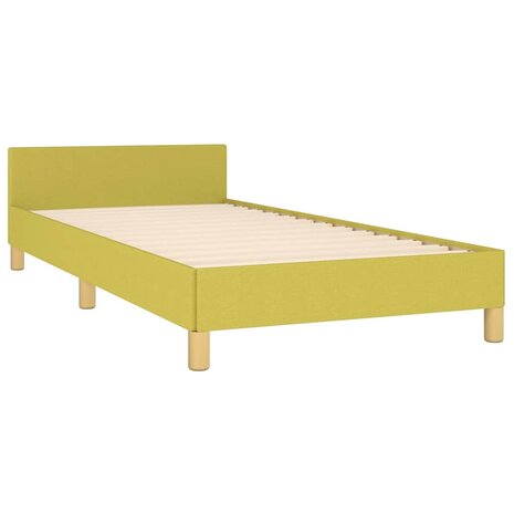 Bedframe zonder matras 100x200 cm stof groen 4