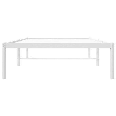 Bedframe metaal wit 90x200 cm 5
