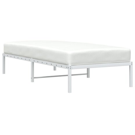 Bedframe metaal wit 90x190 cm 3