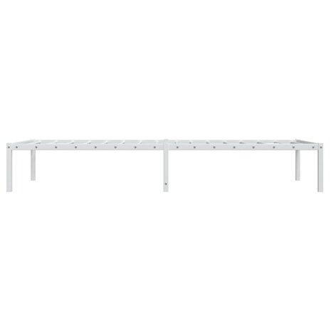 Bedframe metaal wit 90x190 cm 6
