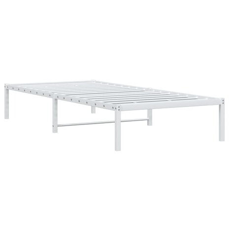 Bedframe metaal wit 90x200 cm 4