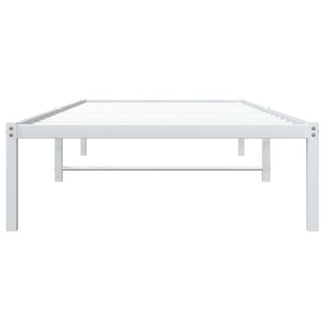 Bedframe metaal wit 90x200 cm 5