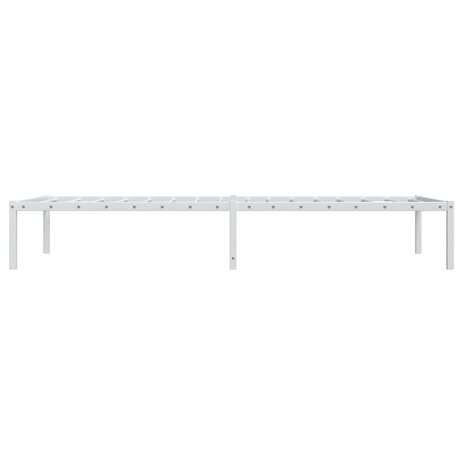 Bedframe metaal wit 90x200 cm 6