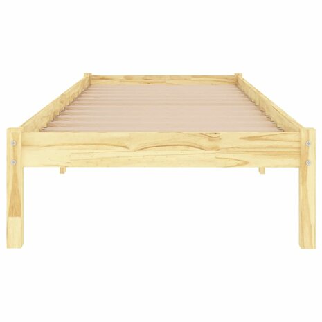 Bedframe massief hout 75x190 cm 4