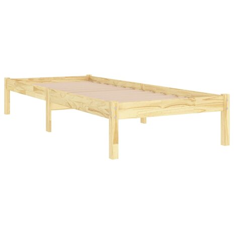 Bedframe massief hout 90x190 cm 3