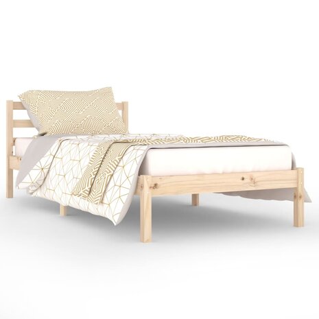 Bedframe massief grenenhout 90x200 cm 2