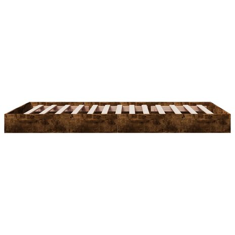 Bedframe zonder matras hout gerookt eikenkleurig 90x190 cm 5