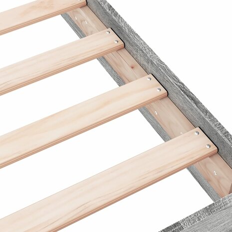 Bedframe bewerkt hout grijs sonoma eikenkleurig 90x190 cm 7