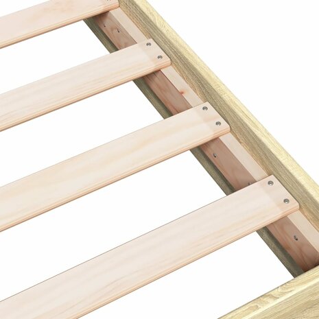 Bedframe zonder matras hout sonoma eikenkleurig 75x190 cm 7