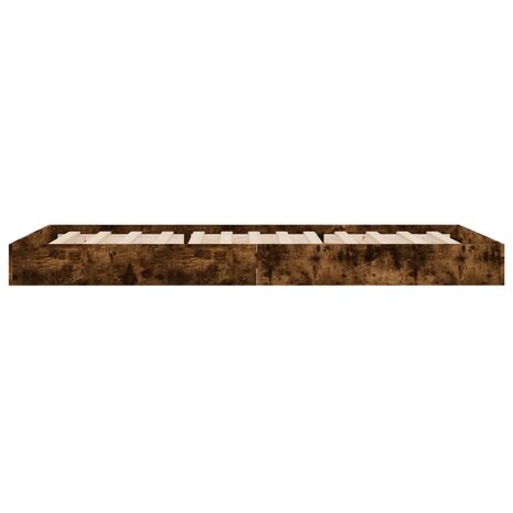 Bedframe zonder matras hout gerookt eikenkleurig 75x190 cm 5