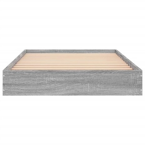 Bedframe bewerkt hout grijs sonoma eikenkleurig 75x190 cm 4