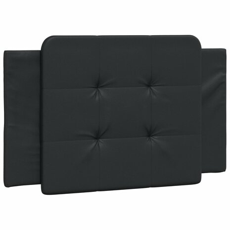 Bed met matras kunstleer zwart 80x200 cm 5