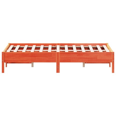Bed met matras massief grenenhout wasbruin 140x190 cm 5