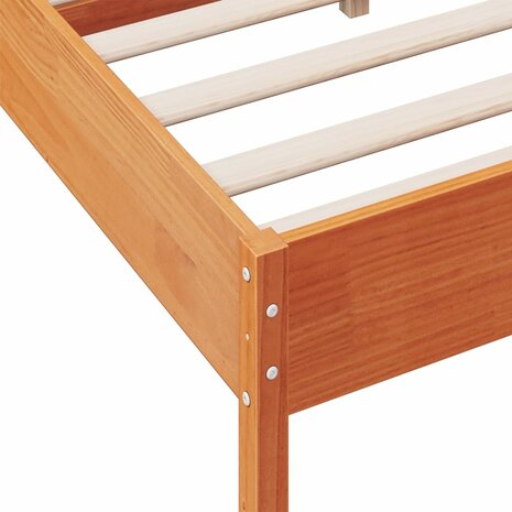 Bed met matras massief grenenhout wasbruin 140x190 cm 7