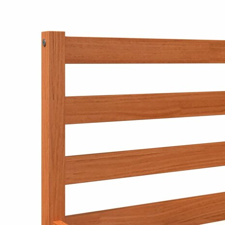 Bed met matras massief grenenhout wasbruin 140x190 cm 7