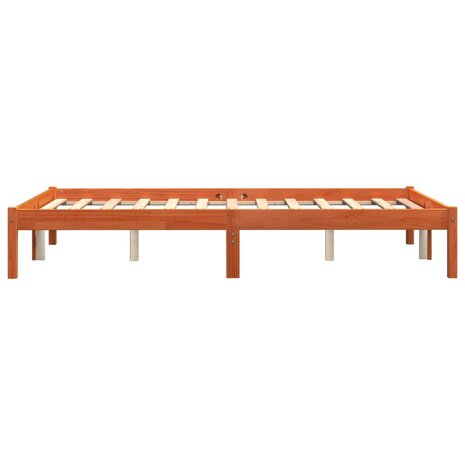 Bed met matras massief grenenhout wasbruin 140x190 cm 5