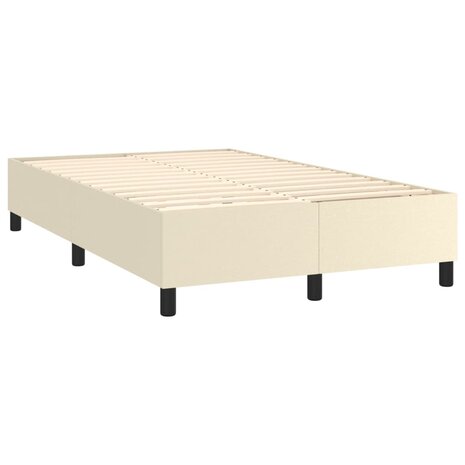 Boxspringframe kunstleer crèmekleurig 120x200 cm 4