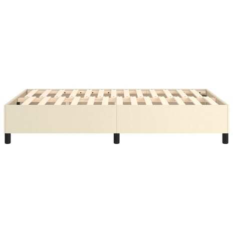 Boxspringframe kunstleer crèmekleurig 120x200 cm 6