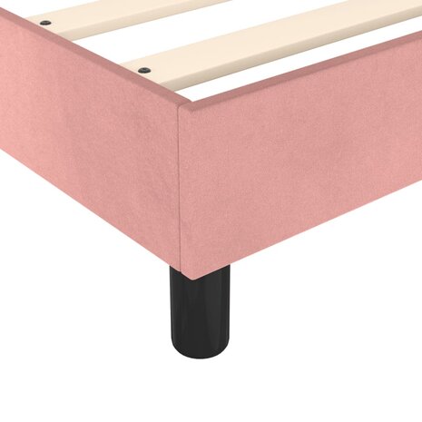 Boxspring met matras fluweel roze 80x200 cm 7