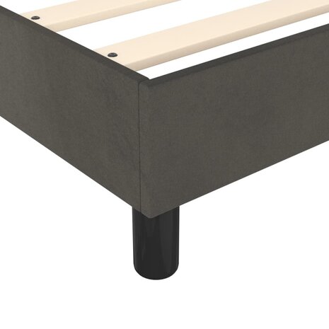 Boxspring met matras fluweel donkergrijs 80x200 cm 7