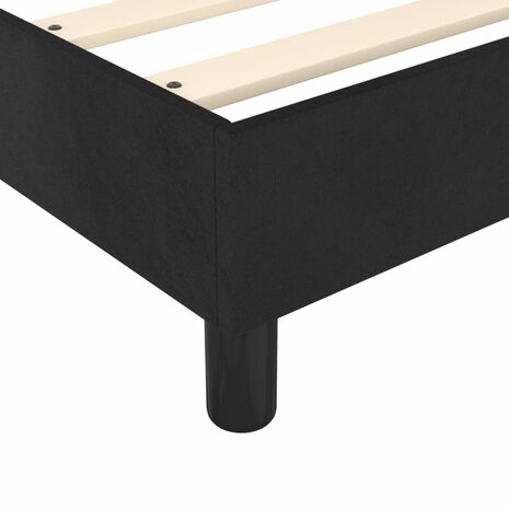 Boxspring met matras fluweel zwart 80x200 cm 7